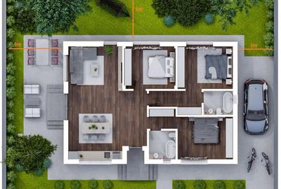 Tunari, casa parter, 120mp, lot 337mp, Green Place - 10