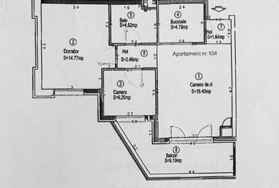 Apartament cu 3 camere în Lipovei - 1