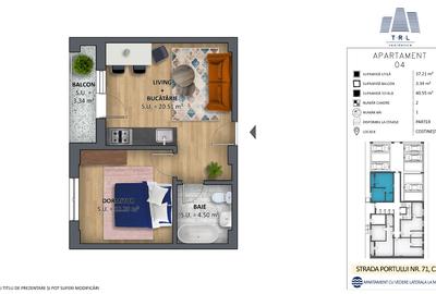Apartament cu 2 camere semidecomandat în Nord - 15