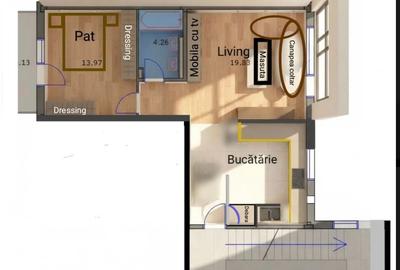 Apartament cu 2 camere, mobilat în Faleza Nord - 5