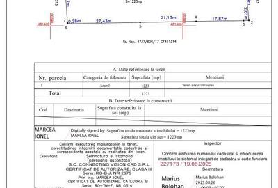 Teren de 1223 mp, în Săcălaz