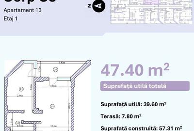 Apartament cu 3 camere în Nord - 1