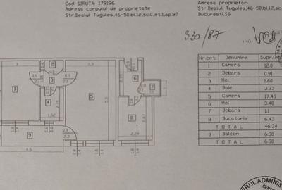 Apartament cu 2 camere semidecomandat, mobilat în Militari