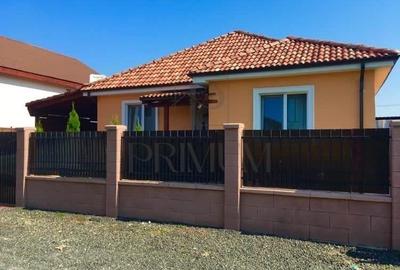 Casa individuala pe parter - mobilata - toate utilitatile - asfalt - teren 450 m - 3