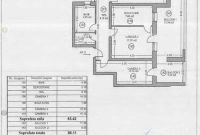 Apartament cu 3 camere decomandat în Central - 3