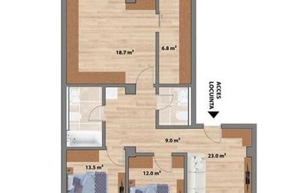 Apartament cu 4 camere decomandat în Valea Adâncă - 26