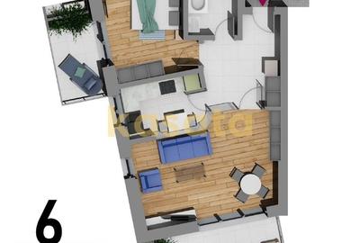 Apartament NOU 2 camere + TERASA 35 mp| Șos. Virtuții | Metrou Aproape - 15