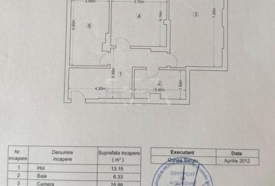 Apartament cu 2 camere decomandat în Central