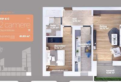 Apartament cu 2 camere decomandat în 1 Decembrie 1918 - 6