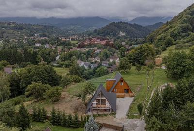 COMISION 0%| DE VANZARE| 2 CABANE TIP A FRAME| TEREN 2166 MP| - 6