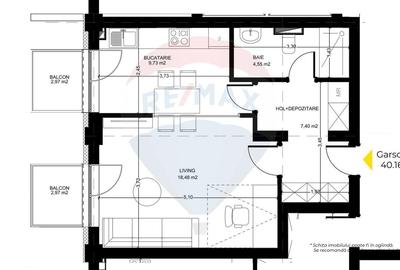 Garsoniera Maurer Avantgarden 3 - Faza V  - Comision 0% - 4