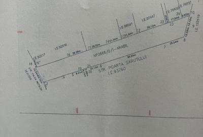 Teren intravilan, Str. Moților nr.136B Certificat Urbanism zona ZM3, peste P+3 - 1