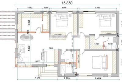 Casă cu 4 camere cu Canalizare în Banat - 7
