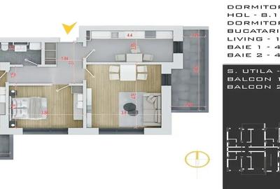 Titan Pallady metrou Nicolae Teclu 3 Camere Decomandat 2 bai utilate - 8