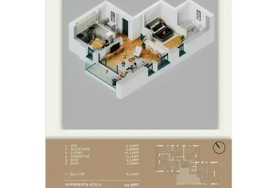 Ultimul Apartament 2 camere - 4 minute Metrou Grigorescu - 6