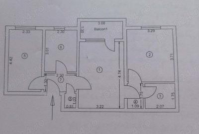 Vand apartament Motru - 3 camere - 8