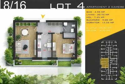 Apartament cu 2 camere semidecomandat în Theodor Pallady - 2