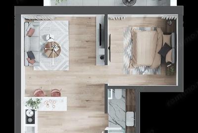 Apartament cu 2 camere decomandat în Centura - 3