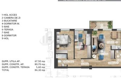 REA1024551 Apartament 3 camere Belvedere Residences - 12