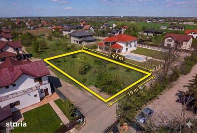Teren de 823 mp, în Snagov - 2