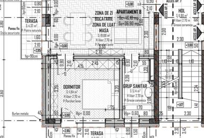 Apartament cu 2 camere semidecomandat în Baciu - 1