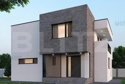 Ansamblu privat case individuale: 120 mp util, 600 mp teren, Baciu