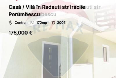 Casa / Vila in Radauti str Iraclie Porumbescu - 1