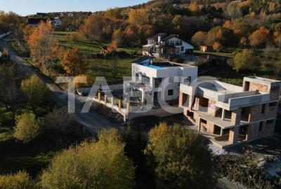 Vila premium Cisnadioara – panorama, piscina infinity, teren 485 mp - 1