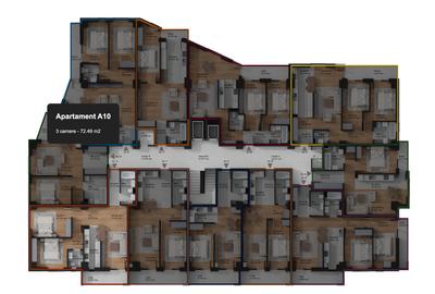 Ap. 3 camere, 2 bai, bucatarie separata, balcon, 80m, PREMIUM! - 6