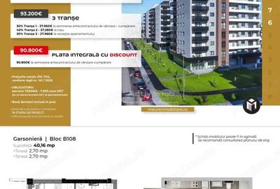 Garsonieră decomandată în Avantgarden - 2