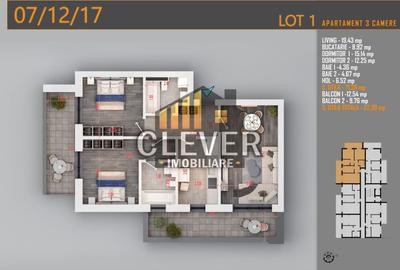 Apartament cu 3 camere decomandat în Theodor Pallady