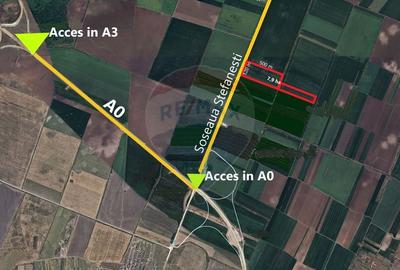 Teren intravilan 7.9 ha, Afumati, deschidere 120m Soseaua Stefanesti - 1