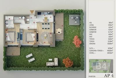 Apartament 3 camere cu gradina 140 mp FINALIZAT Theodor Pallady - 4