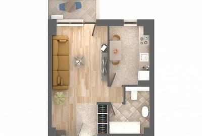 Apartament 1 camera ,decomandat,Podu Ros ,la 5 minute de Palas Mall - 2