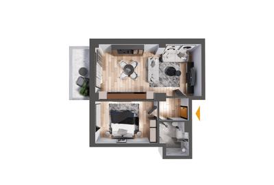 Apartament cu 2 camere semidecomandat în Nicolina - 6