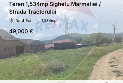 Teren 1,534mp Sighetu Marmatiei / Strada Tractorului - 1