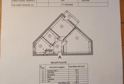 Apartament cu 3 camere semidecomandat în Central - 1