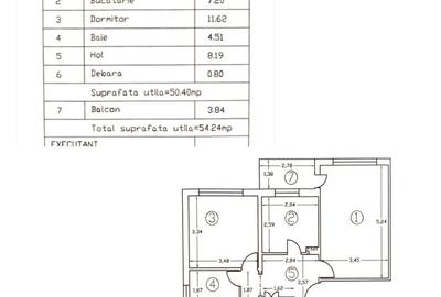 Apartament 2 camere decomandat, 54,24 mp, etaj 3 4 Zona Casa Agronomului, Drobeta-Turnu Severin - 1