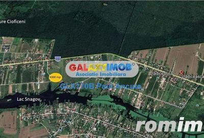 Teren de 4300 mp, în Ciofliceni