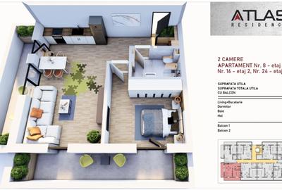 Apartament cu 2 camere decomandat în Tomis Plus - 13
