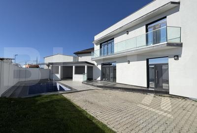 Casa P + E de 137 mp, cu 400 mp teren, piscina, terasa, zona Garlesti