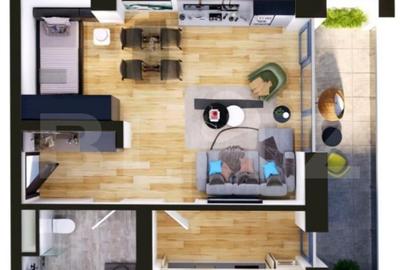 Garsonieră semidecomandată în Torontalului