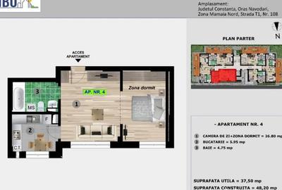 Garsonieră decomandată în Mamaia