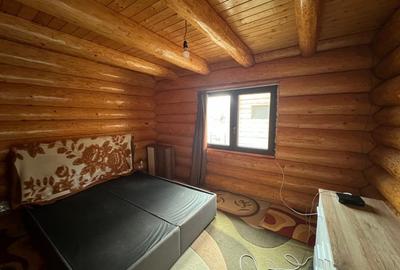 Doua cabane din bustean rotund, 120 mp utili, 1200mp teren, zona Balcesti - 4