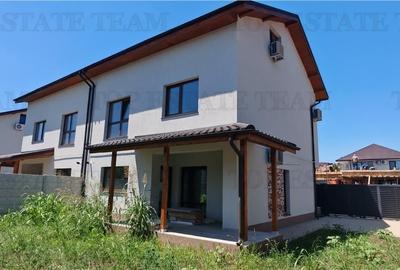 Vila individuala cuplata 5 camere, P+1+M, incalzire in pardoseala, toate utilita