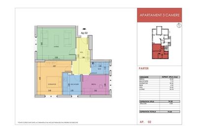 Apartament 3 Camere Decomandat 74.2Mp Bloc Nou Grand Arena - 7