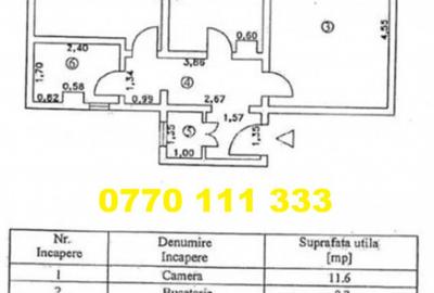 Apartament cu 2 camere decomandat în Central