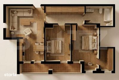 Apartament cu 3 camere în Burdujeni