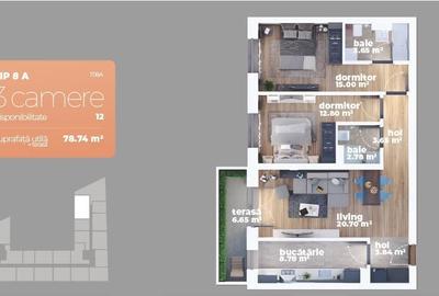 Apartament cu 3 camere decomandat în 1 Decembrie 1918 - 2