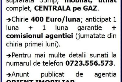 Inel 1, Eden, decomandat, 2 camere, gaze, mobilat, inchirieri Constanta - 3